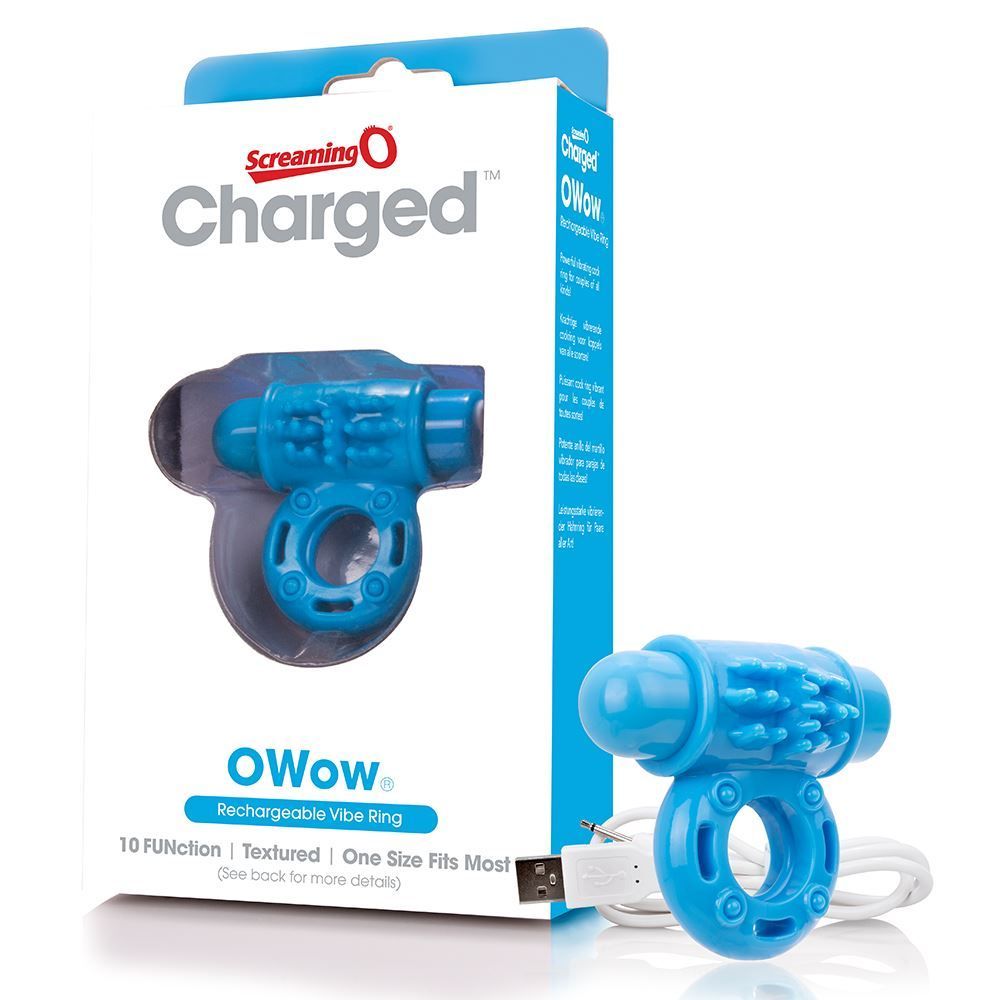 screaming o plus vibrating erection ring Charged You Turn Plus Cock Ring Blue, Screaming O